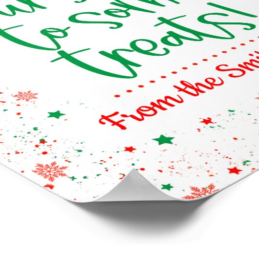 Elf dich selbst, einige Leckereien unterschreiben Poster (Ecke)