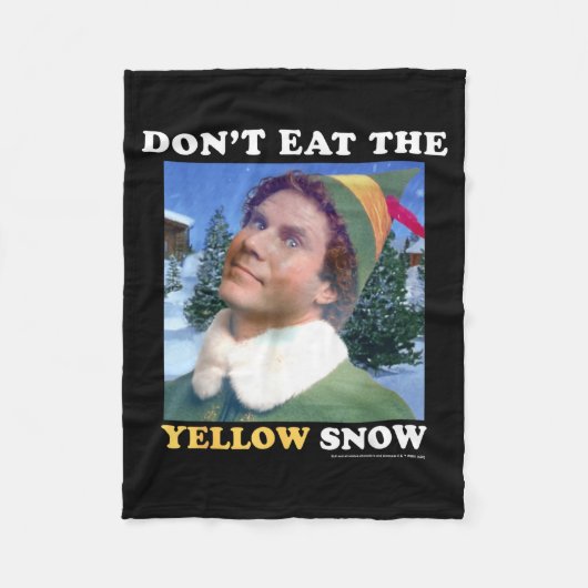 Elf Don't Eat The Yellow Snow  Fleecedecke (Vorderseite)