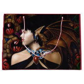 Elf Dragon Butterfly Fantasy Große Geschenktüte (Vorderseite)