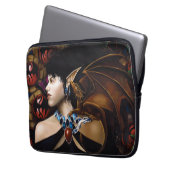 Elf Dragon Butterfly Fantasy Laptopschutzhülle (Vorderseite Links)