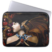 Elf Dragon Butterfly Fantasy Laptopschutzhülle (Vorderseite)