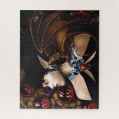 Elf Dragon Butterfly Fantasy Puzzle (Vertikal)