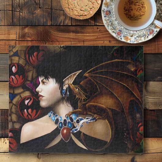 Elf Dragon Butterfly Fantasy Puzzle