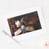 Elf Dragon Butterfly Fantasy Rechteckiger Aufkleber (Umschlag)
