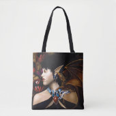 Elf Dragon Butterfly Fantasy Tasche (Vorderseite)