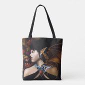 Elf Dragon Butterfly Fantasy Tasche (Rückseite)