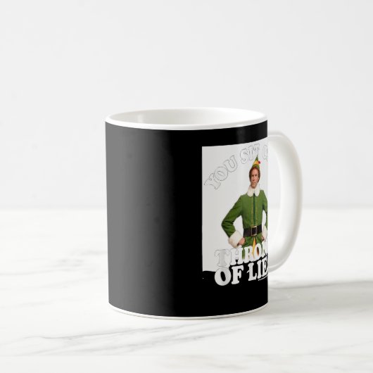 Elf du sitzt auf einem Thron von Lies Kaffeetasse (VorderseiteRechts)
