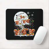 Elf-Eichhörnchen der Gruppe Santa Reindeer auf Tre Mousepad (Mit Mouse)