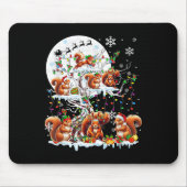 Elf-Eichhörnchen der Gruppe Santa Reindeer auf Tre Mousepad (Vorne)