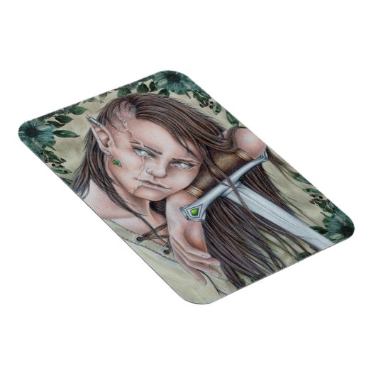 Elf, Elfenkrieger Magnet (Rechte Seite)