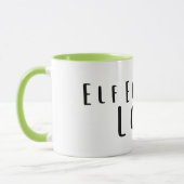 Elf Energy: Low Funny, Exhausted Mug Tasse (Links)