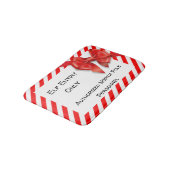 Elf Entry Only | North Pole Christmas Doormat Badematte (Schrägansicht)