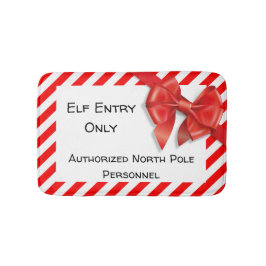 Elf Entry Only | North Pole Christmas Doormat Badematte