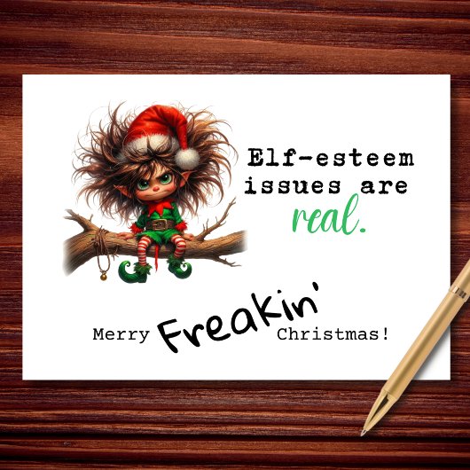 Elf Esteem Issues Funny Sarcastic Weihnachten