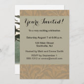 Elf Fairies Elves Moon Night Scene Bird Flying Einladung (Vorne/Hinten)