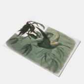 Elf Fairies Elves Moon Night Scene Bird Flying Fußmatte (Schrägansicht)