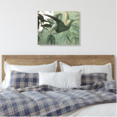 Elf Fairies Elves Moon Night Scene Bird Flying Leinwanddruck (Insitu (Schlafzimmer))