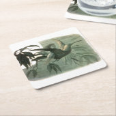 Elf Fairies Elves Moon Night Scene Bird Flying Rechteckiger Pappuntersetzer (angewinkelt)