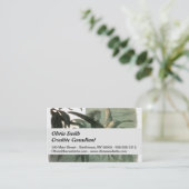 Elf Fairies Elves Moon Night Scene Bird Flying Visitenkarte (Stehend Vorderseite)