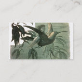 Elf Fairies Elves Moon Night Scene Bird Flying Visitenkarte (Rückseite)