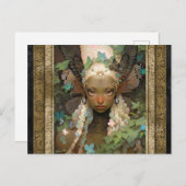Elf Fairy Girl Fantasy Art Postkarte (Vorne/Hinten)