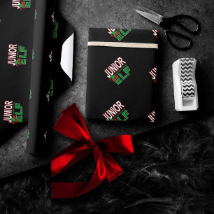Elf Familie Junior Elf Weihnachtsfeiertag #TeamE Geschenkpapier