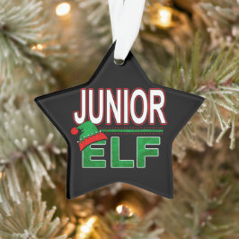 Elf Familie | Junior Elf Weihnachtsfeiertag #TeamE Ornament