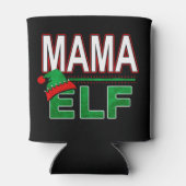 Elf Familie | Mama Elf Weihnachtsfeiertag #TeamElf Dosenkühler (Rückseite)