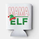 Elf Familie | Mama Elf Weihnachtsfeiertag #TeamElf Dosenkühler (Rückseite)