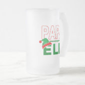 Elf Familie | Papa Elf Weihnachtsfeiertag #TeamElf Mattglas Bierglas (VorderseiteRechts)