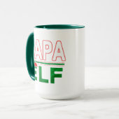 Elf Familie | Papa Elf Weihnachtsfeiertag #TeamElf Tasse (Vorderseite Links)