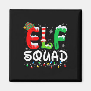 Elf Familie Weihnachten Matching Pajamas Xmas Elf Magnet