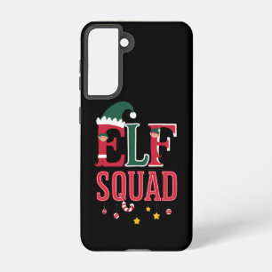 Elf-Familie Weihnachten passende Pyjamas Elf-Squad Samsung Galaxy Hülle