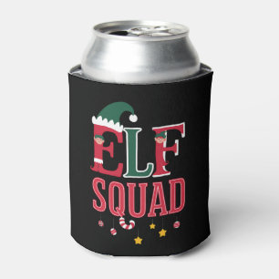 Elf-Familien-Weihnachts-Pyjamas Elf-Squadron  Dosenkühler