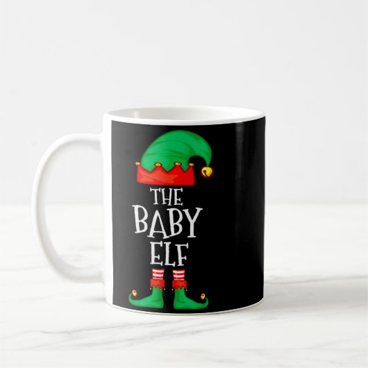 Elf Family Christmas Funny The Baby Elf Sweater Bo Kaffeetasse (Links)