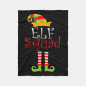 Elf Family Christmas Group Matching Pajamas Xmas E Fleecedecke (Vorderseite)