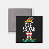 Elf Family Christmas Group Matching Pajamas Xmas E Magnet (Vorderseite/Rückseite)
