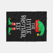Elf Family Christmas Little Brother Elf Sweater Me Fleecedecke (Vorderseite (Horizontal))