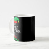 Elf Family Christmas Little Brother Elf Sweater Me Kaffeetasse (Vorderseite Links)