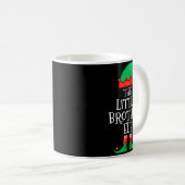 Elf Family Christmas Little Brother Elf Sweater Me Kaffeetasse (VorderseiteRechts)