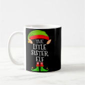 Elf Family Christmas Little Sister Elf Sweater Mat Kaffeetasse (Links)