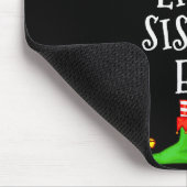 Elf Family Christmas Little Sister Elf Sweater Mat Mousepad (Ecke)