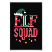 Elf Family Christmas Matching Pajamas Elf Squad Fotodruck (Vorne)