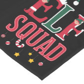 Elf Family Christmas Matching Pajamas Elf Squad Kurzer Tischläufer (Ecke)