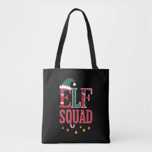 Elf Family Christmas Matching Pajamas Elf Squad Tasche