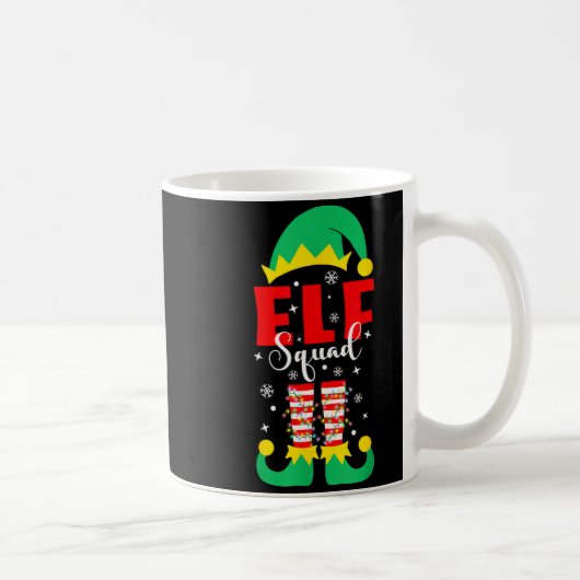 Elf Family Christmas Matching Pajamas Funny Xmas E Kaffeetasse (Rechts)
