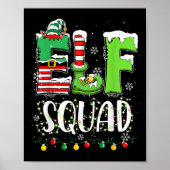 Elf Family Christmas Matching Pajamas Funny Xmas E Poster (Vorne)