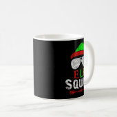 Elf Family Christmas Matching Pajamas Xmas Elf Squ Kaffeetasse (VorderseiteRechts)