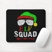 Elf Family Christmas Matching Pajamas Xmas Elf Squ Mousepad (Mit Mouse)