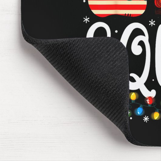 Elf Family Christmas Matching Pajamas Xmas Elf Squ Mousepad (Ecke)